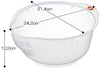 Rice and Vegetable Washing Bowl with Side Drain 2qt