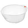 Inomata Japanese Rice Washing Bowl with Side and Bottom Drainers Speed Bowl 25