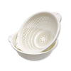 Colanders and Bowl Set White